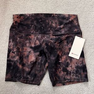 NWT Lululemon Align HR Short 8” Size 16 Diamond Dye Graphite Grey